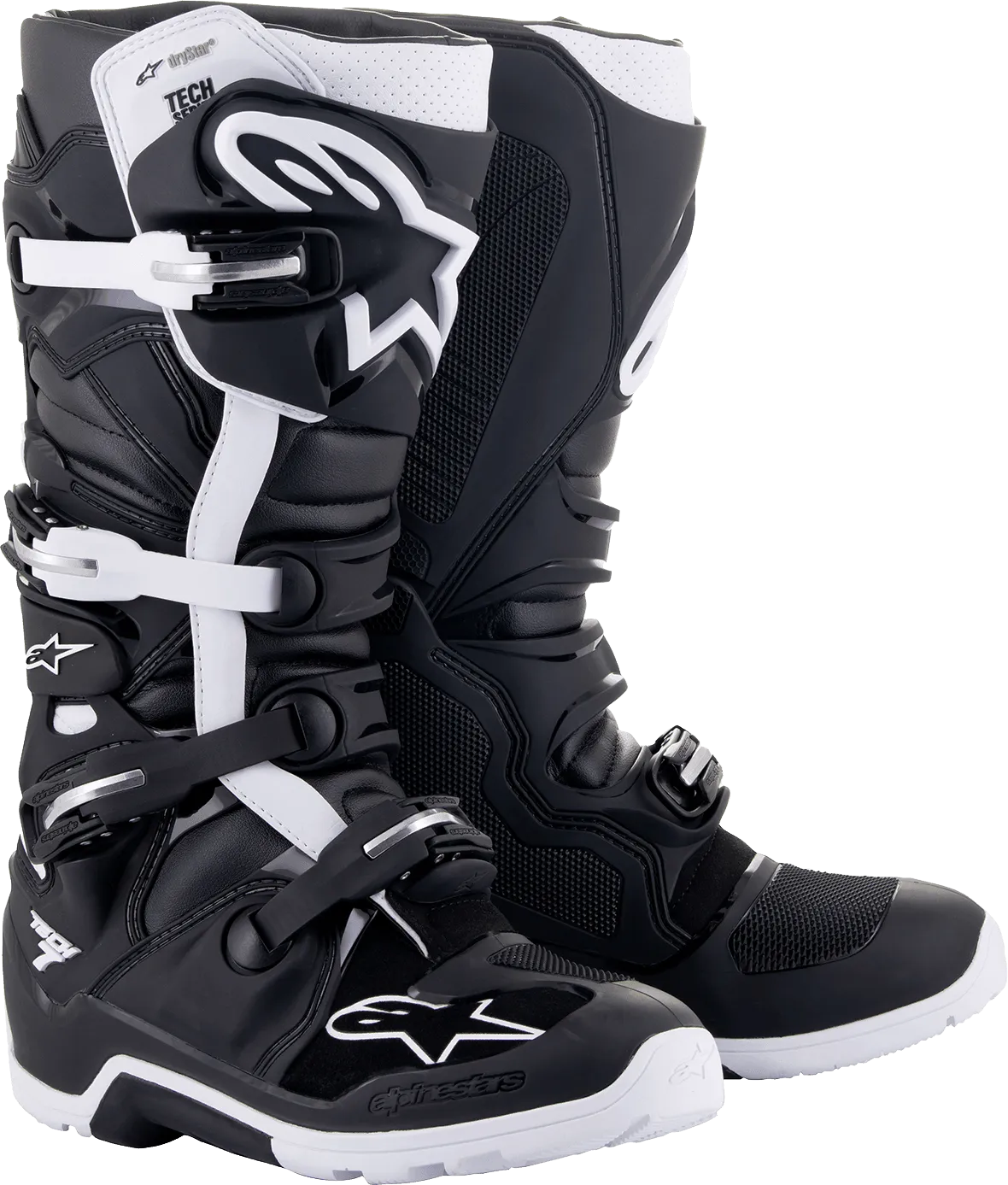 Alpinestars Tech 7 Enduro Drystar Black/White Boots - Size 12 - USED LIKE NEW