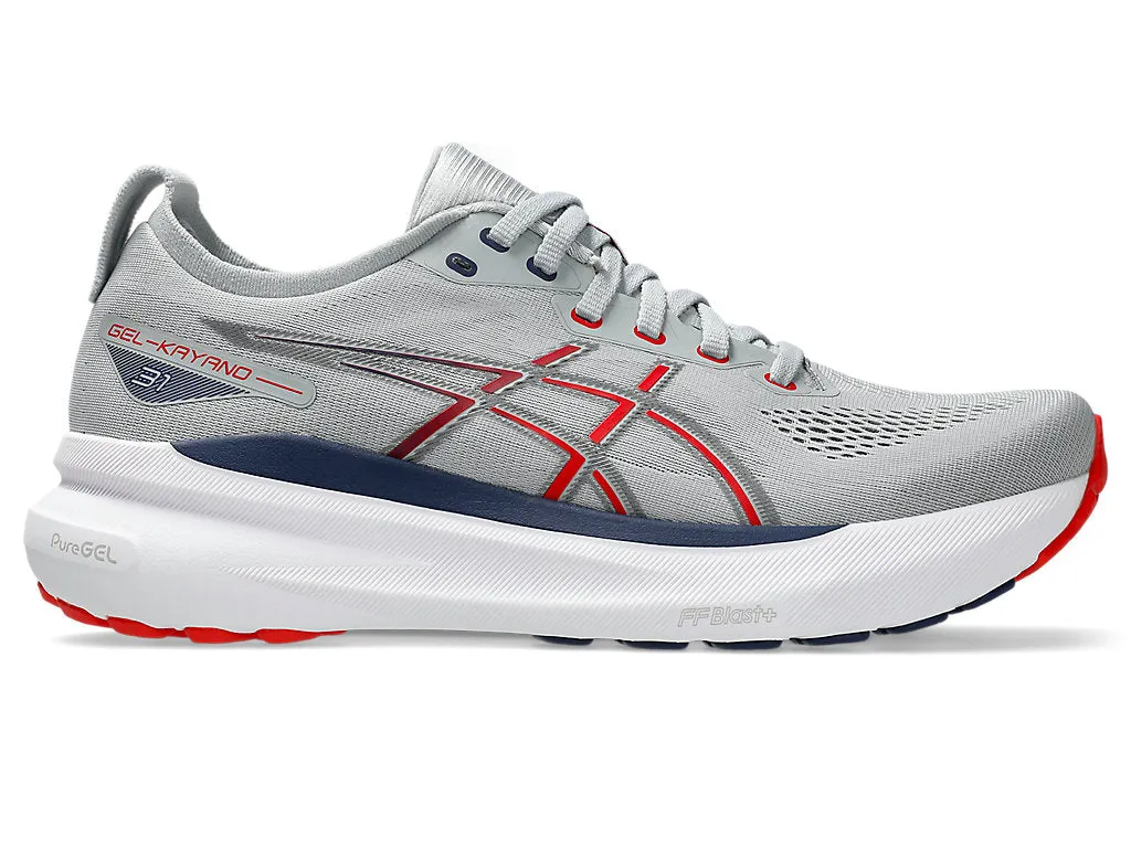 Asics | Gel-Kayano 31 | Men's | Piedmont Grey/Fiery Red