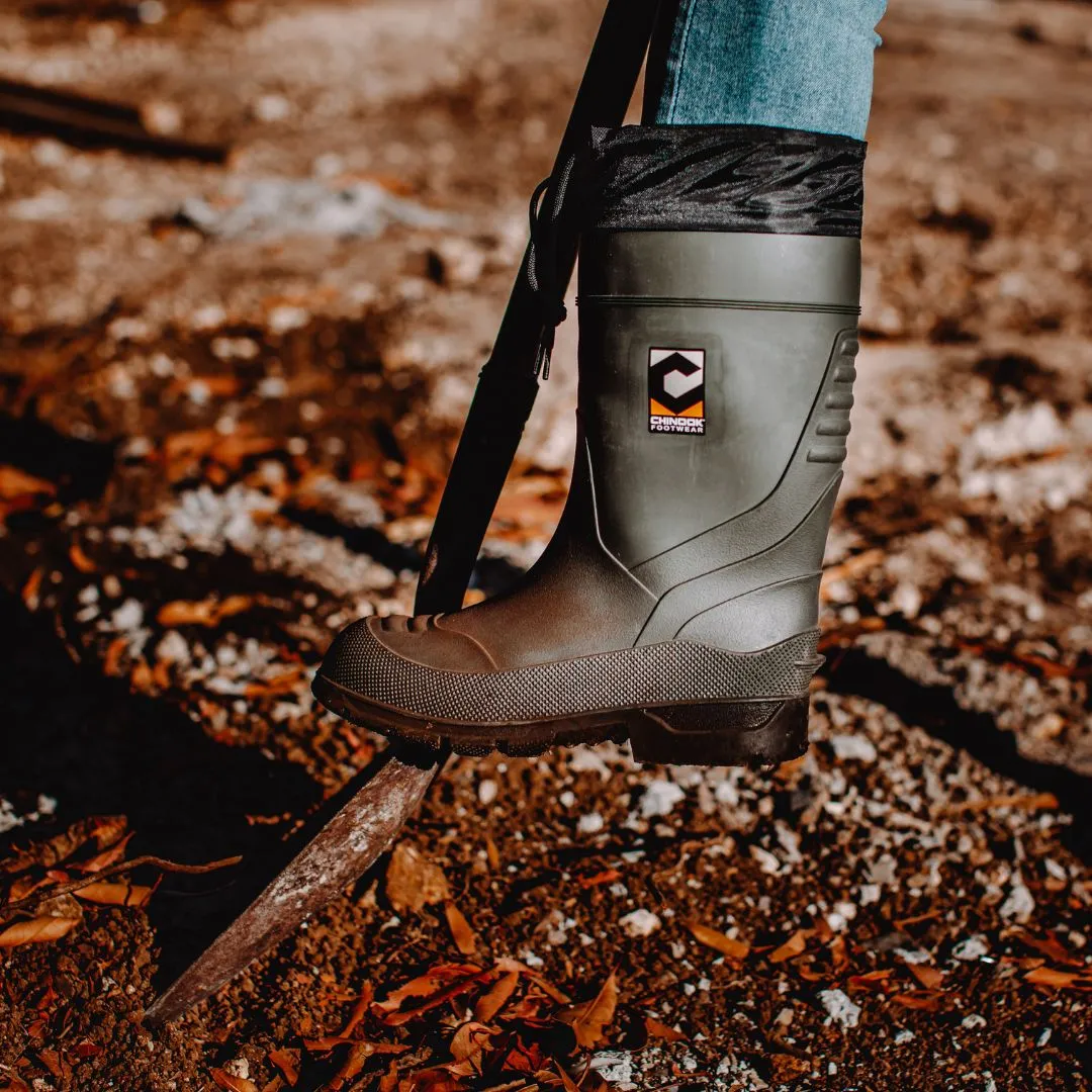 Badaxe Waterproof Rubber Boot in Green