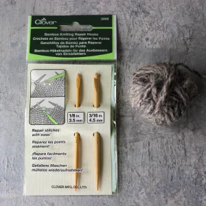 Bamboo Knitting Repair Hooks