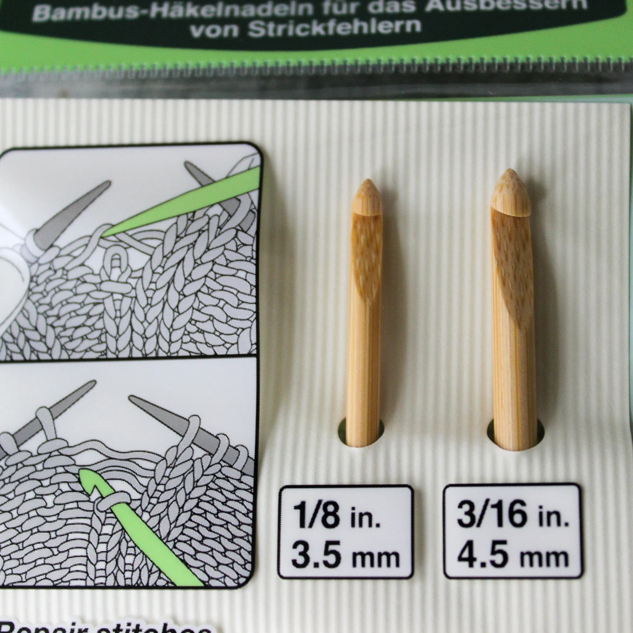 Bamboo Knitting Repair Hooks