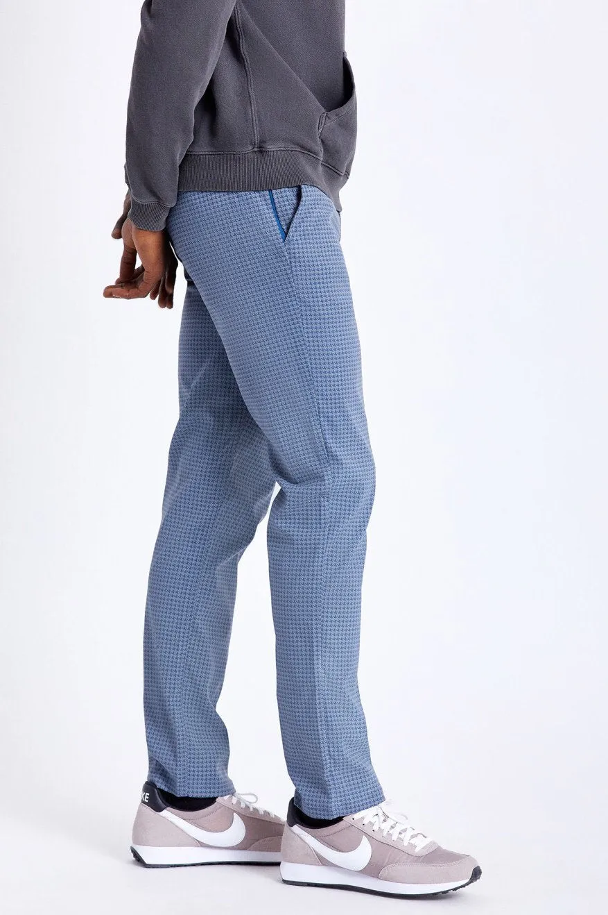 BRIXTON CHOICE TAPER PANT JOE BLUE/GREY HOUNDSTOOTH