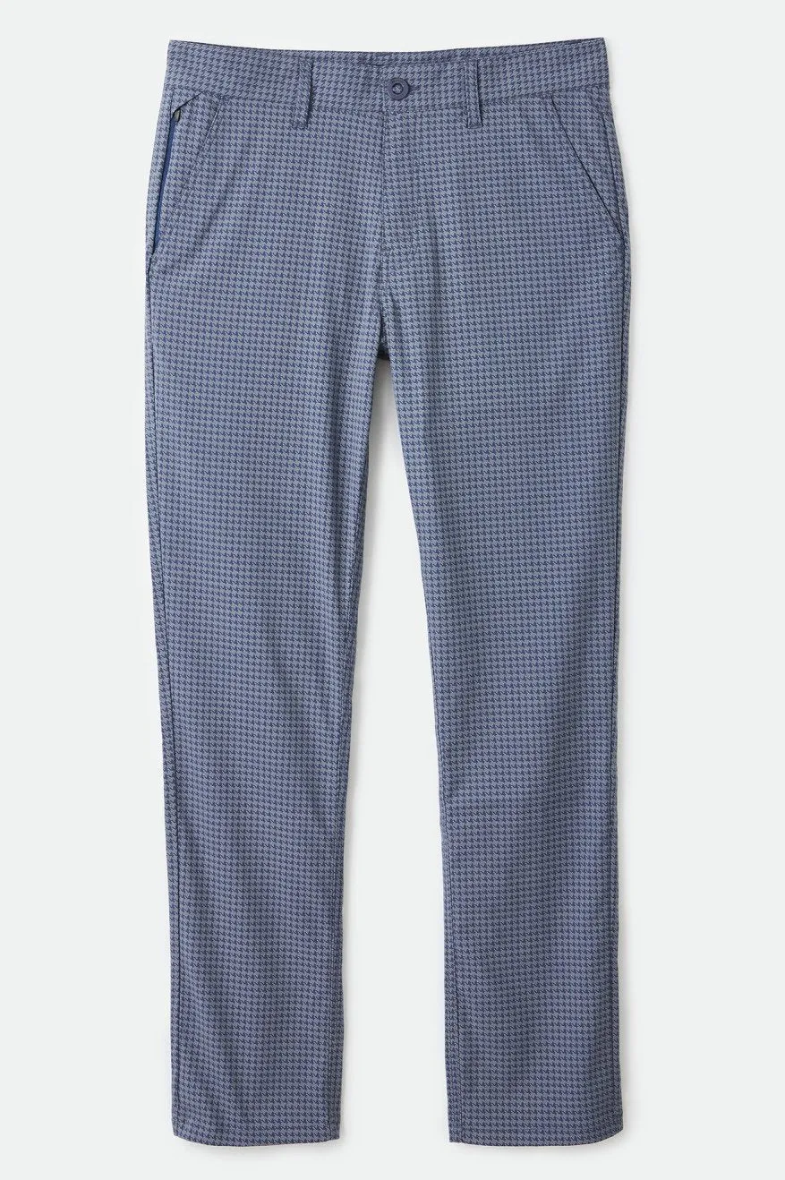 BRIXTON CHOICE TAPER PANT JOE BLUE/GREY HOUNDSTOOTH