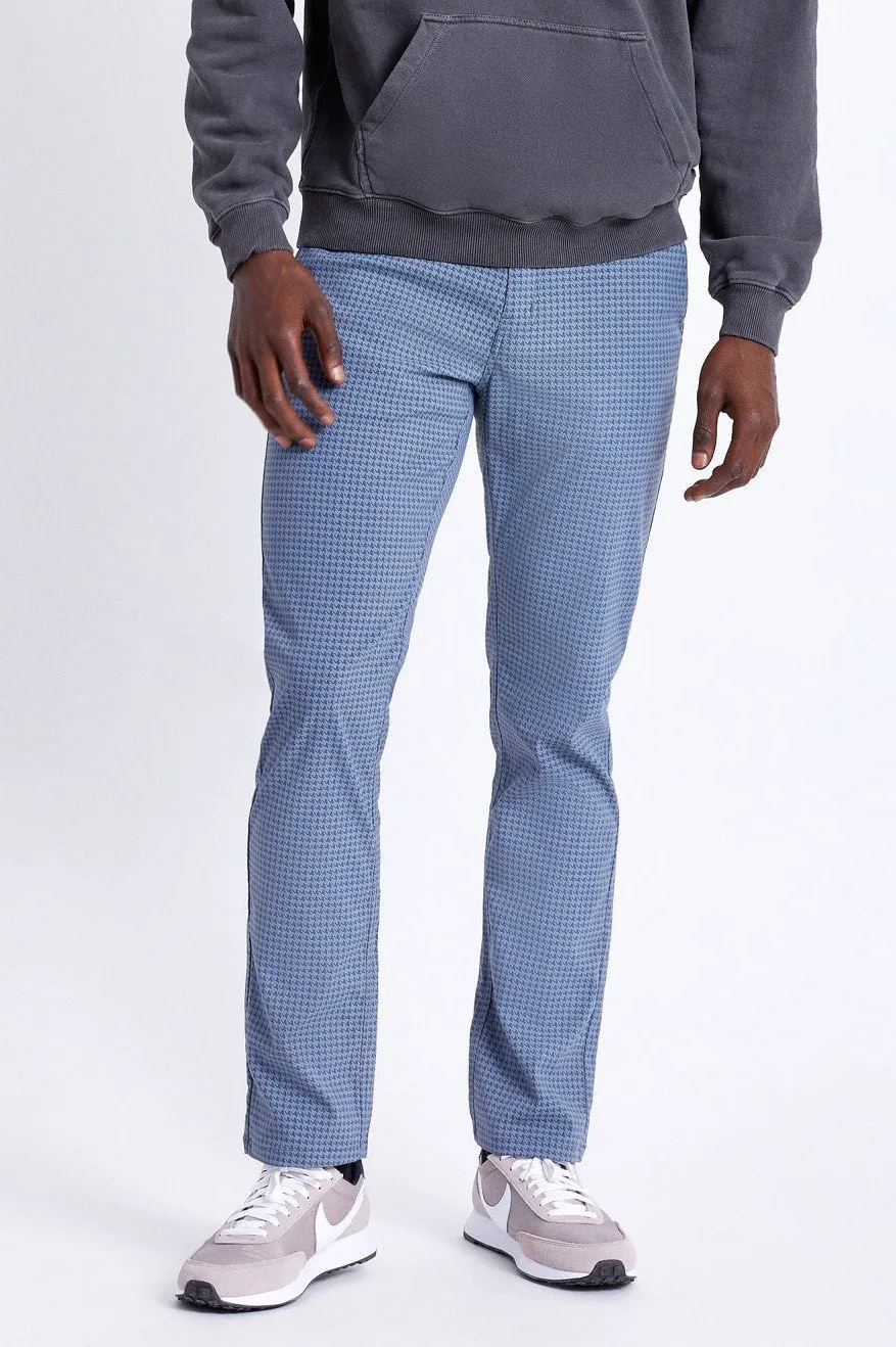 BRIXTON CHOICE TAPER PANT JOE BLUE/GREY HOUNDSTOOTH