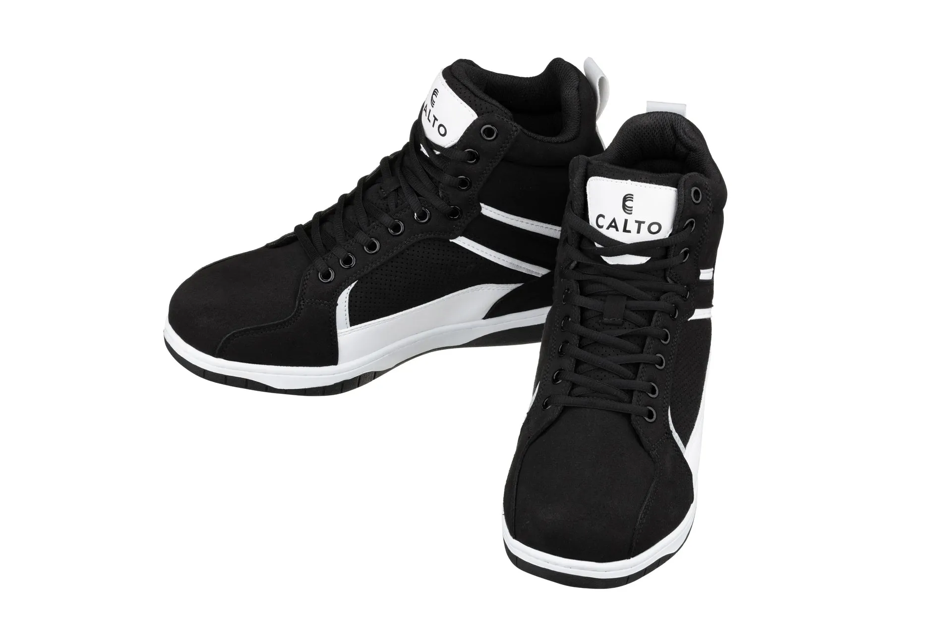 CALTO - S3720 - 3.2 Inches Taller (Black/White) - Sneakers