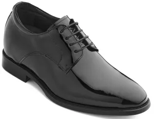 CALTO - Y7401 - 2.8 Inches Taller (Black) - Patent Leather Formal Dress Shoes