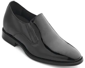 CALTO - Y7402 - 2.8 Inches Taller (Black) - Patent Leather Formal Dress Shoes