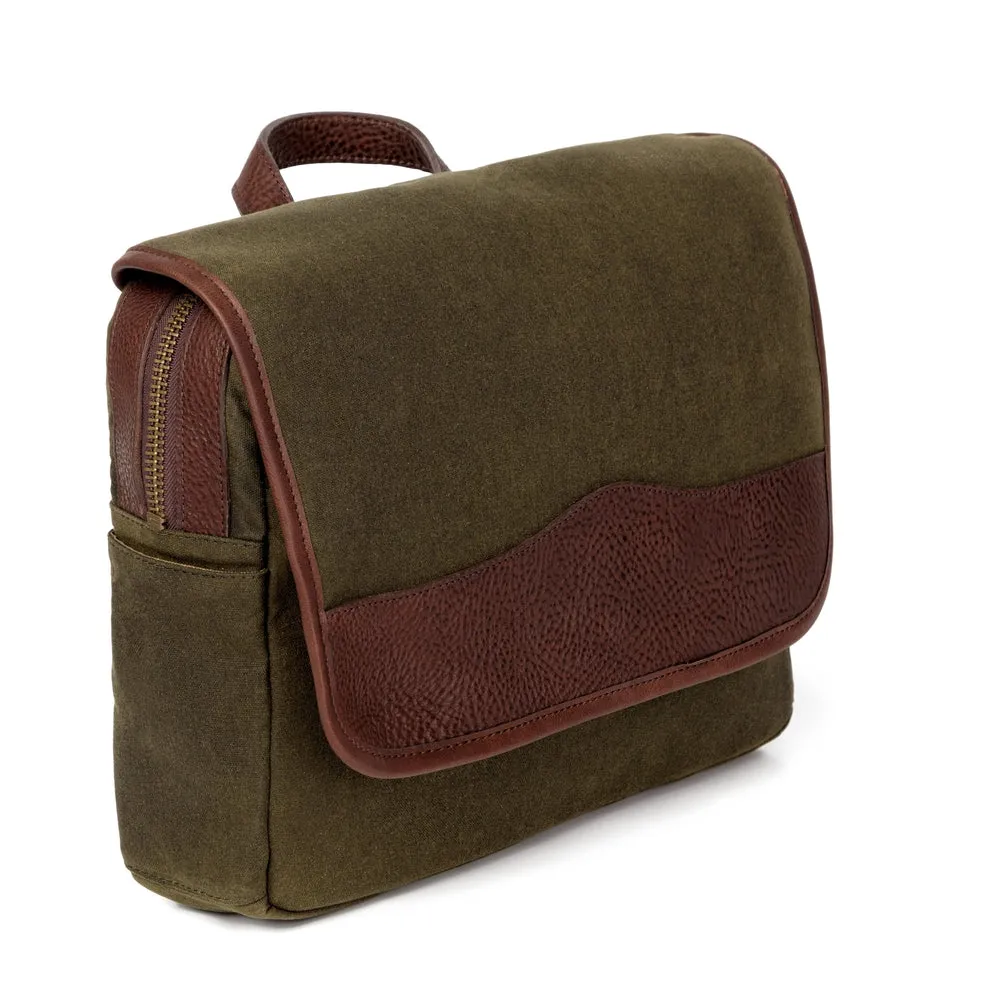 Campaign Waxed Canvas Messenger Bag