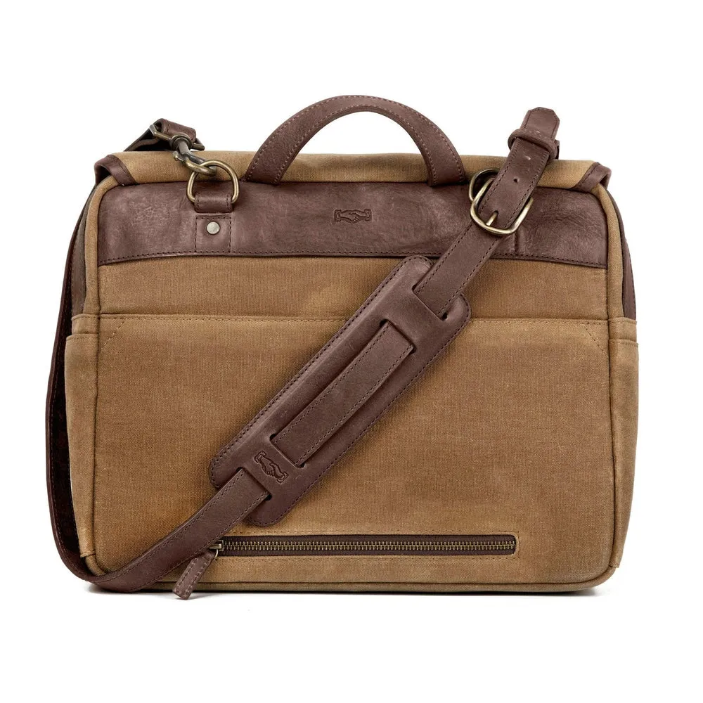 Campaign Waxed Canvas Messenger Bag