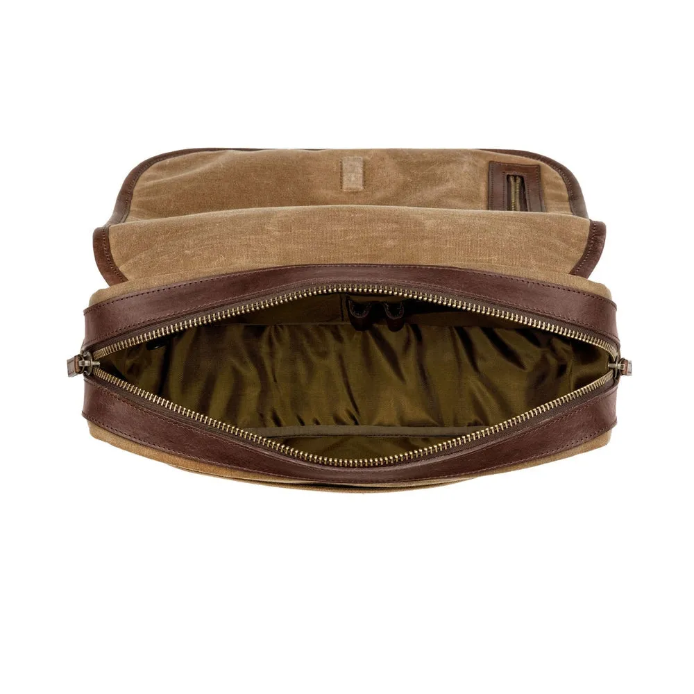 Campaign Waxed Canvas Messenger Bag