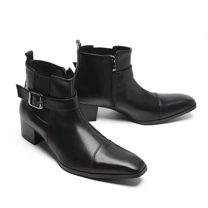 ConfidentLux Leather Ankle Boots