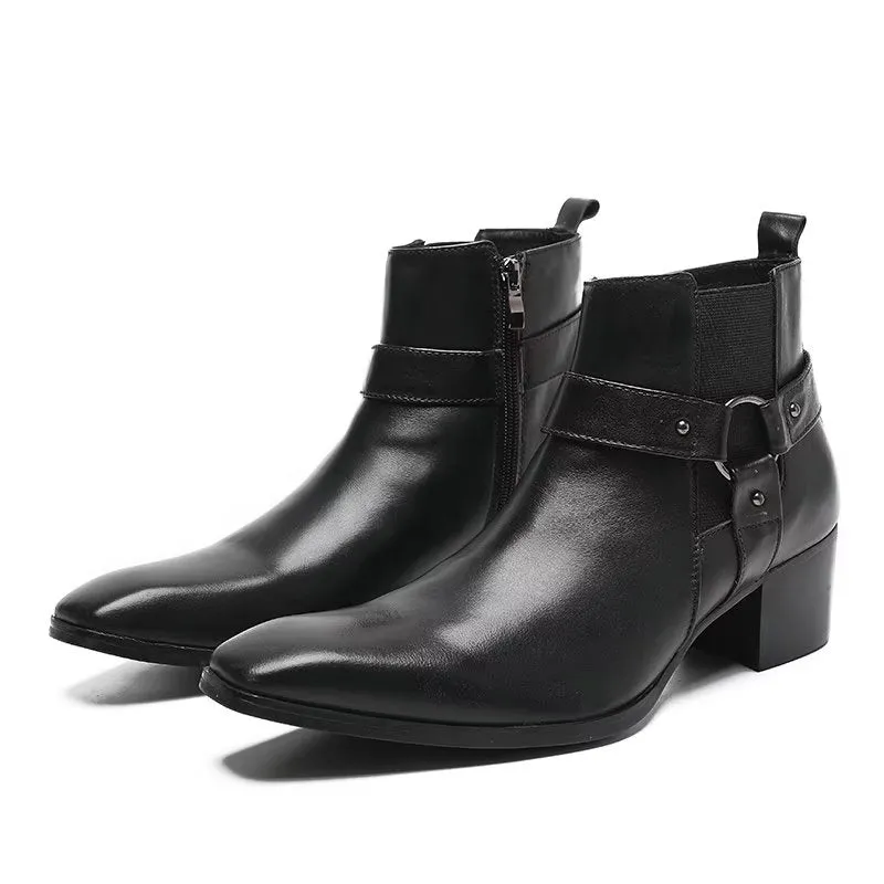 ConfidentLux Leather Ankle Boots