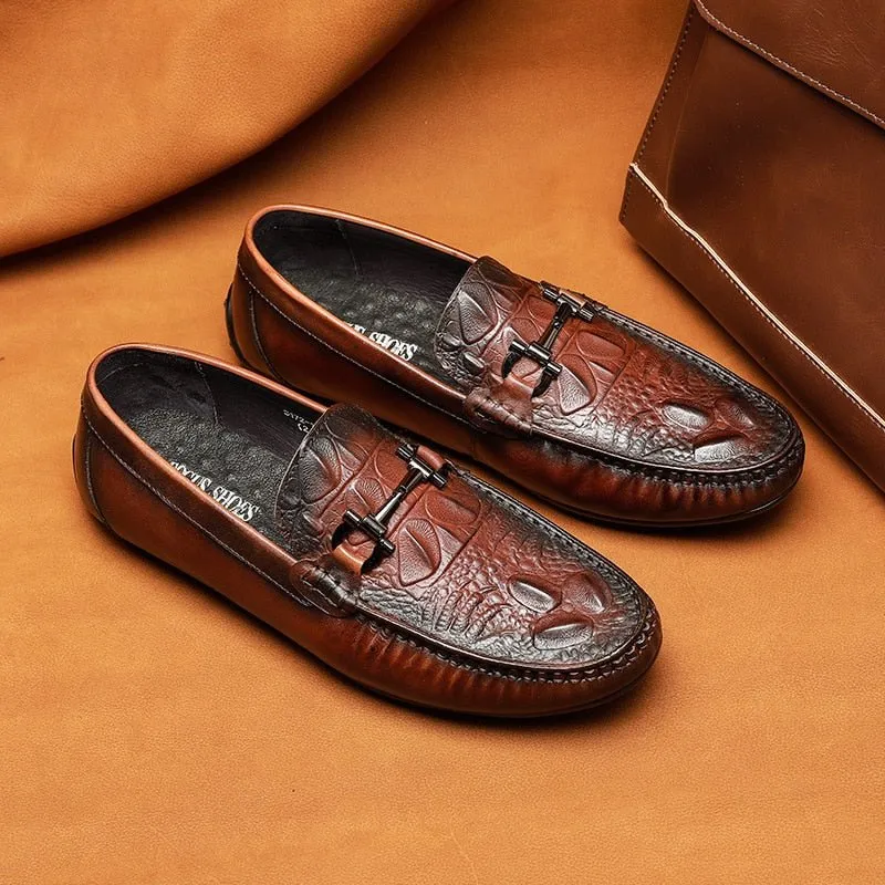 CrocLuxury Waterproof Slip On Leather Loafers