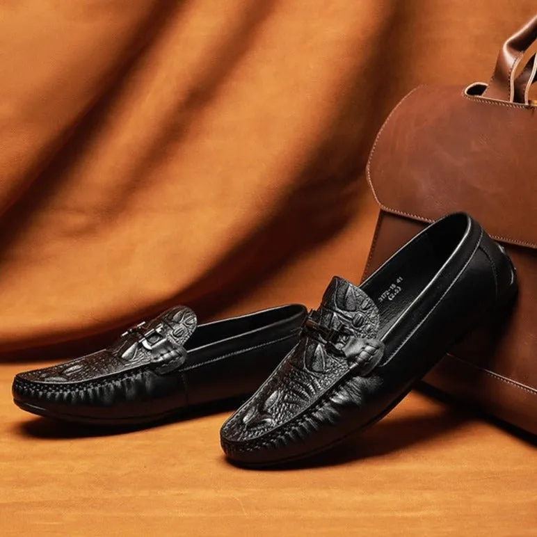 CrocLuxury Waterproof Slip On Leather Loafers