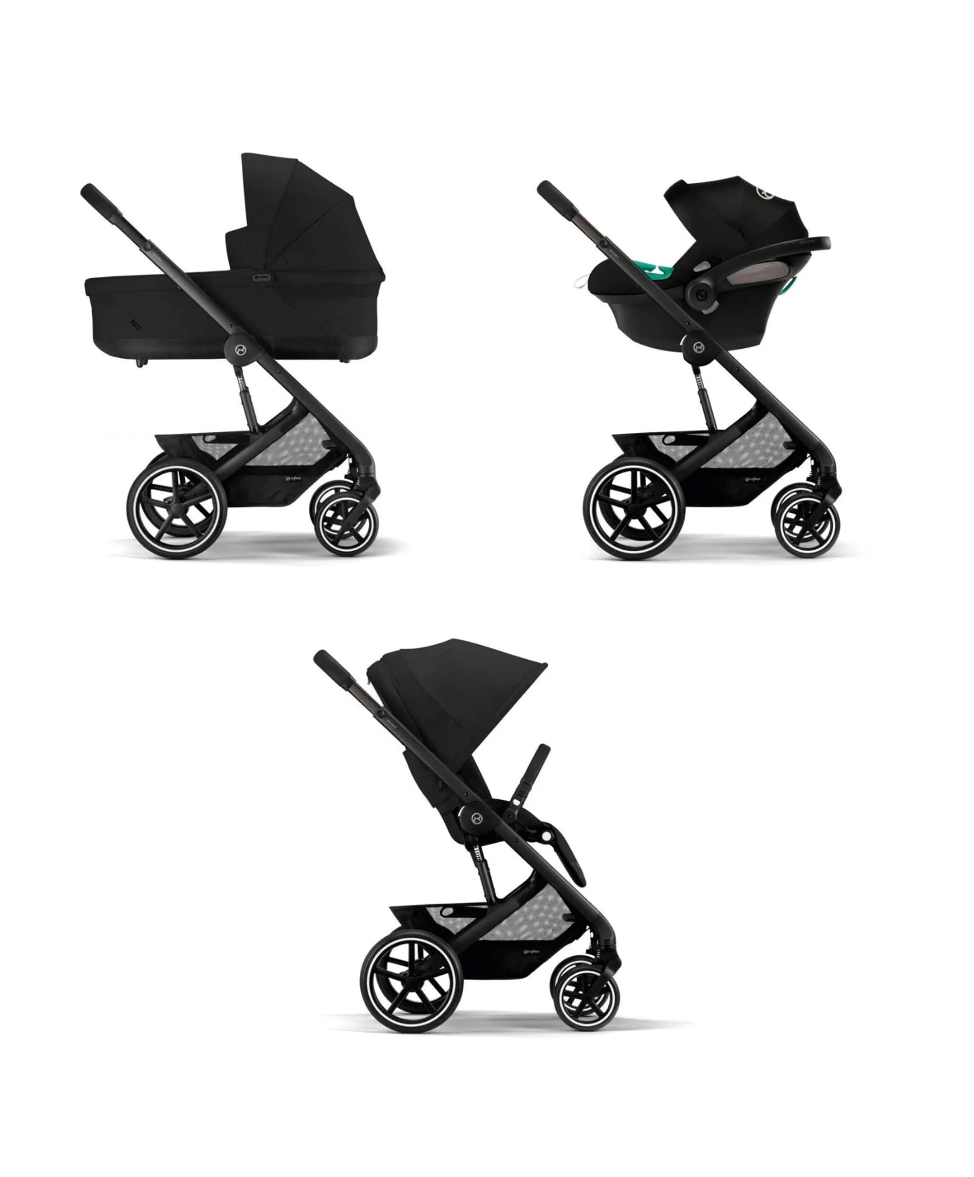 Cybex Balios S Essential Pushchair Bundle - Moon Black