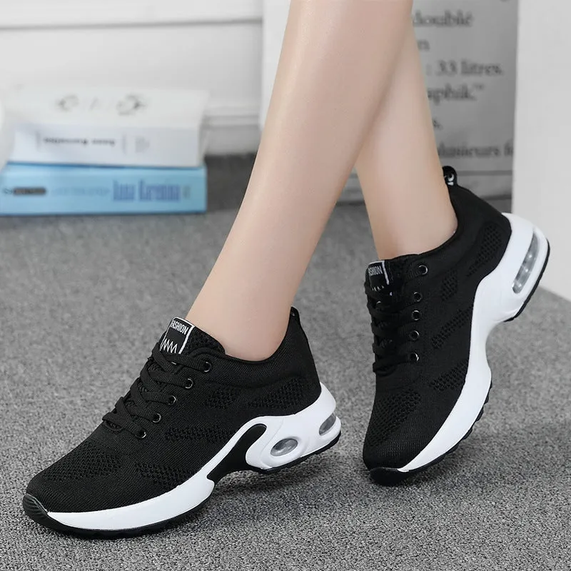 Dense Mesh Flyknit All-matching Comfortable Casual Women Sneaker