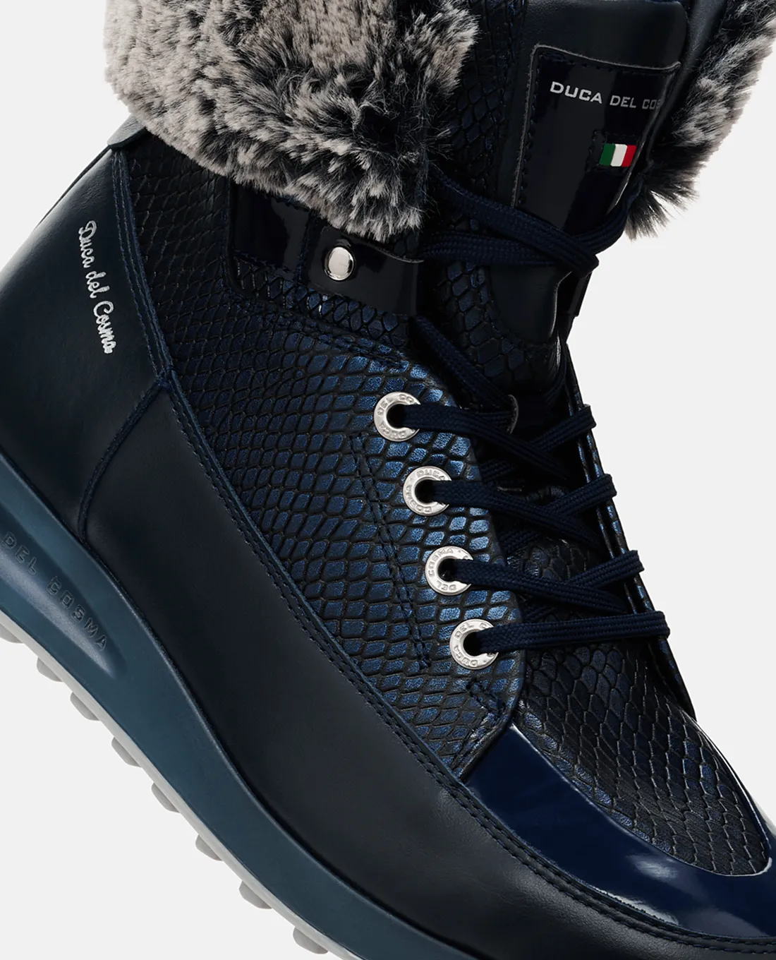 DUCA DEL COSMA Francesca Waterproof Golf Boot Navy