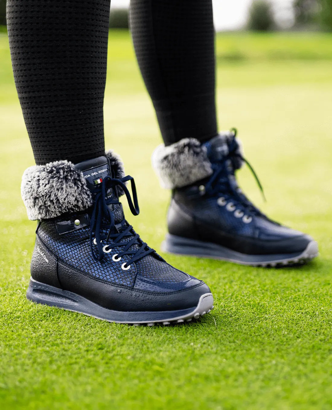 DUCA DEL COSMA Francesca Waterproof Golf Boot Navy