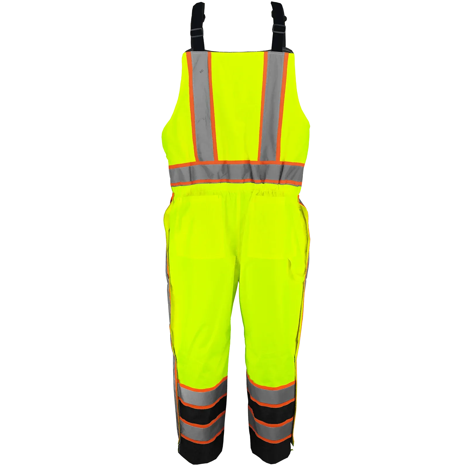 FrogWear® HV High-Visibility Insulated Winter Bibs with Polyurethane Coated Oxford Polyester - GLO-700