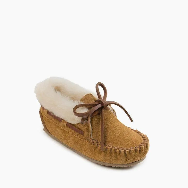 Kids' Charley Suede Slipper - Cinnamon