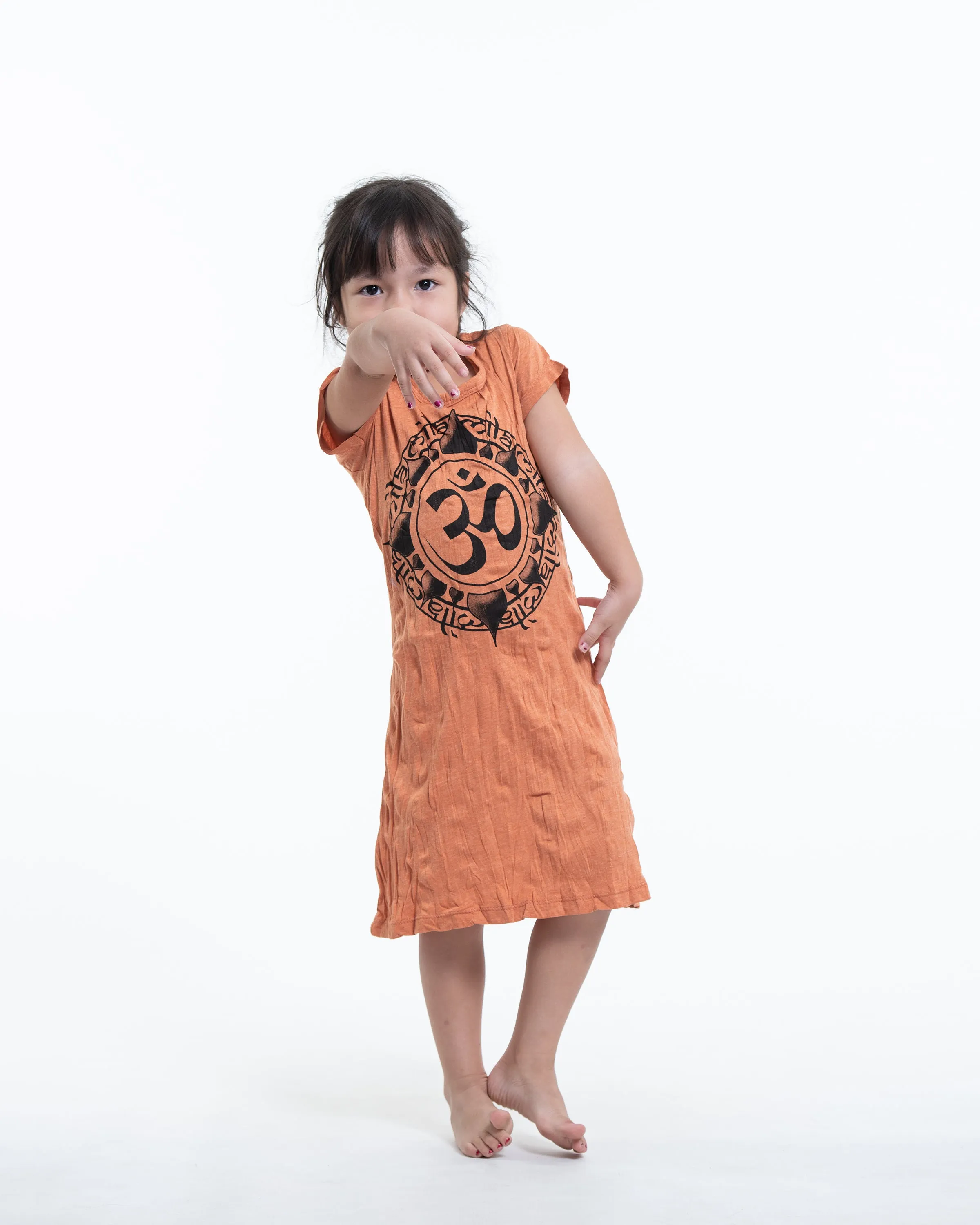 Kids Infinitee Om Dress in Orange