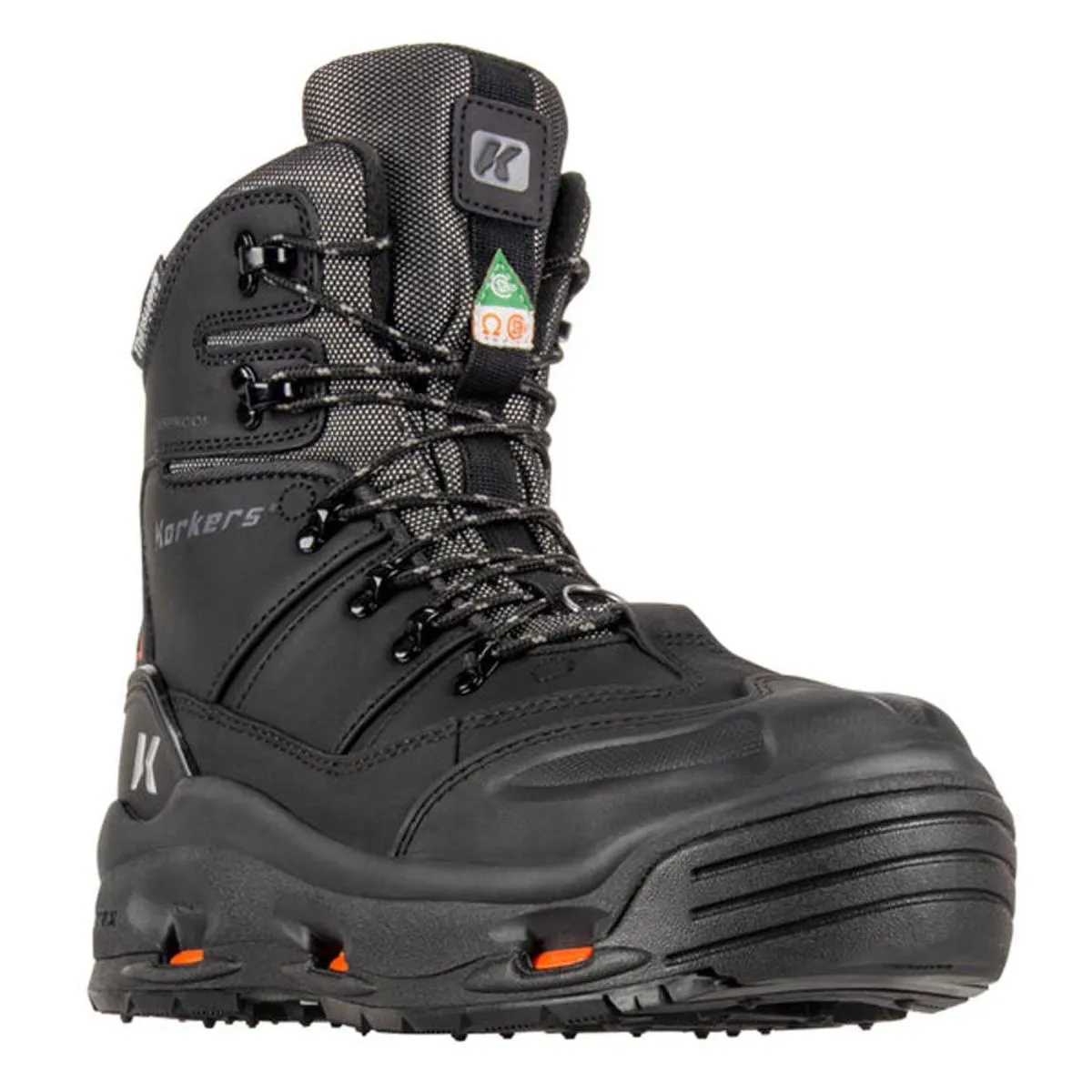 Korkers Men's Snowjack Pro Safety Winter Work Boots with Ninety Degree Sole