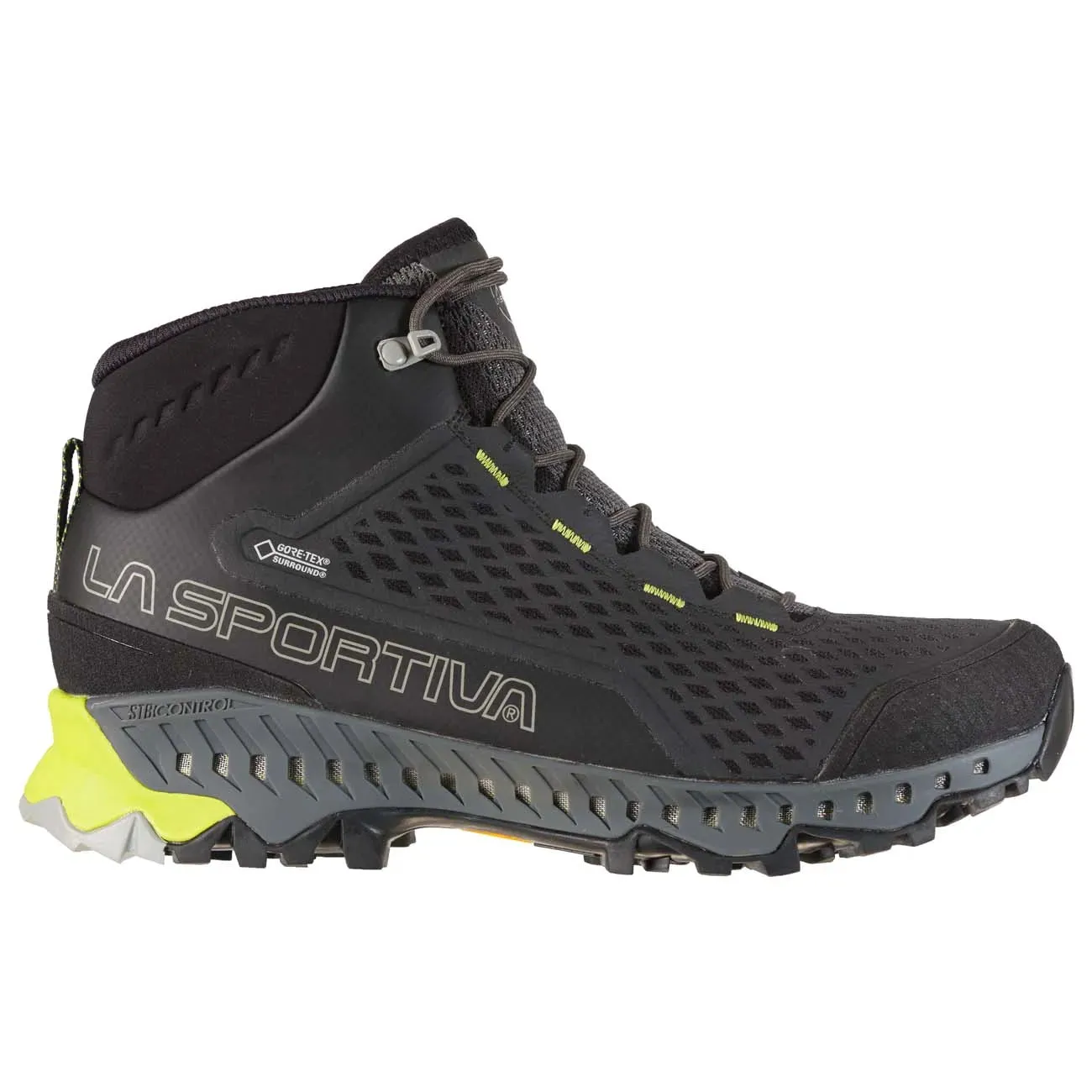 La Sportiva Stream GTX Mid Hiking Boot (Men's) Carbon / Apple Green