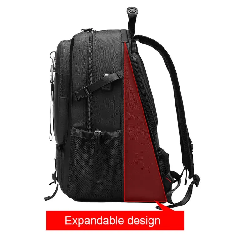 Large-capacity Expandable Shoe Compartment Backpack Camping Travel Bag with USB Port, Size: 80L(Full-camouflage)