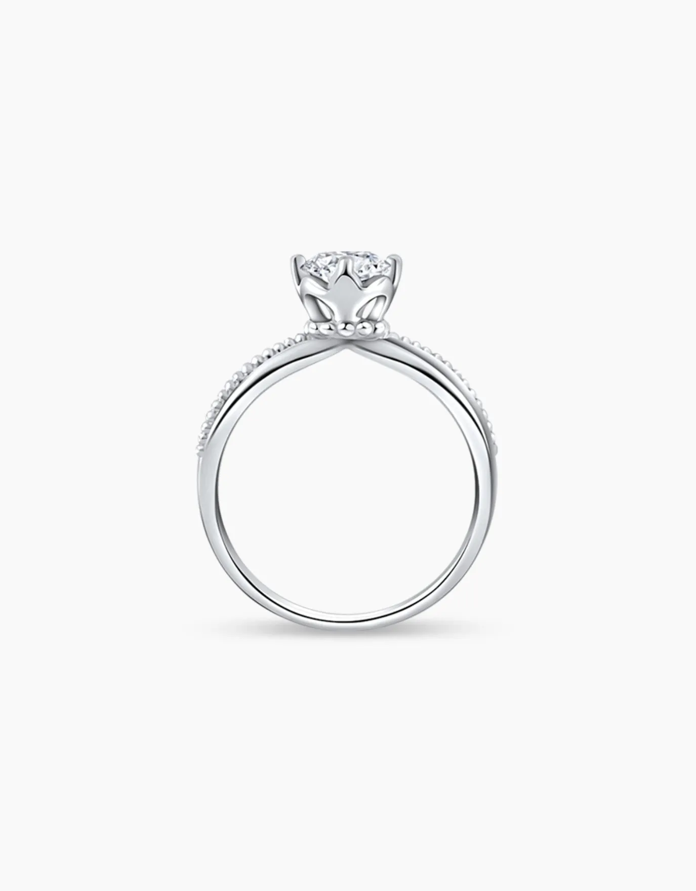 LVC Precieux Classic Milgrain Diamond Ring