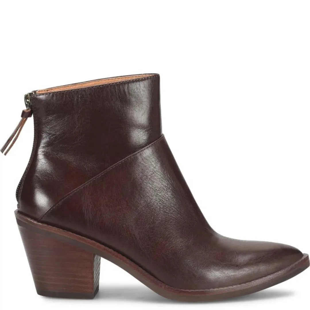 Marley Leather Bootie - Chocolate