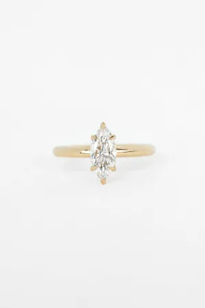 Marquise Venus Ring with 1.00ct Lab Diamond