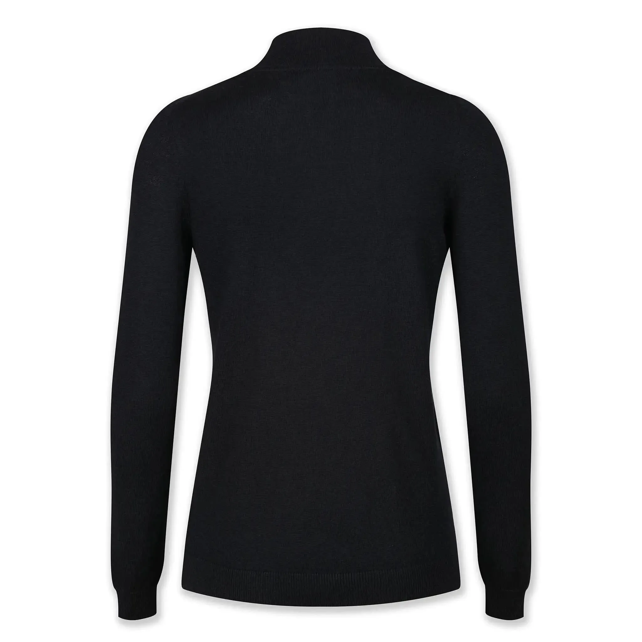 Merino Wool Turtle Neck Black Jumper