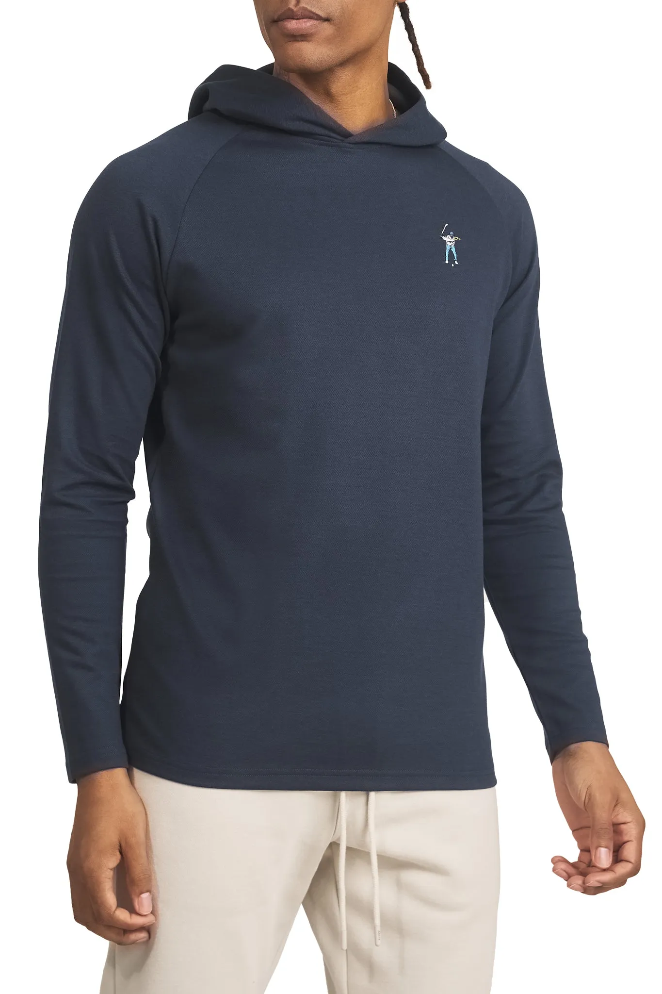 Midnight Navy Men's Premium LS Mid-Weight Hoodie