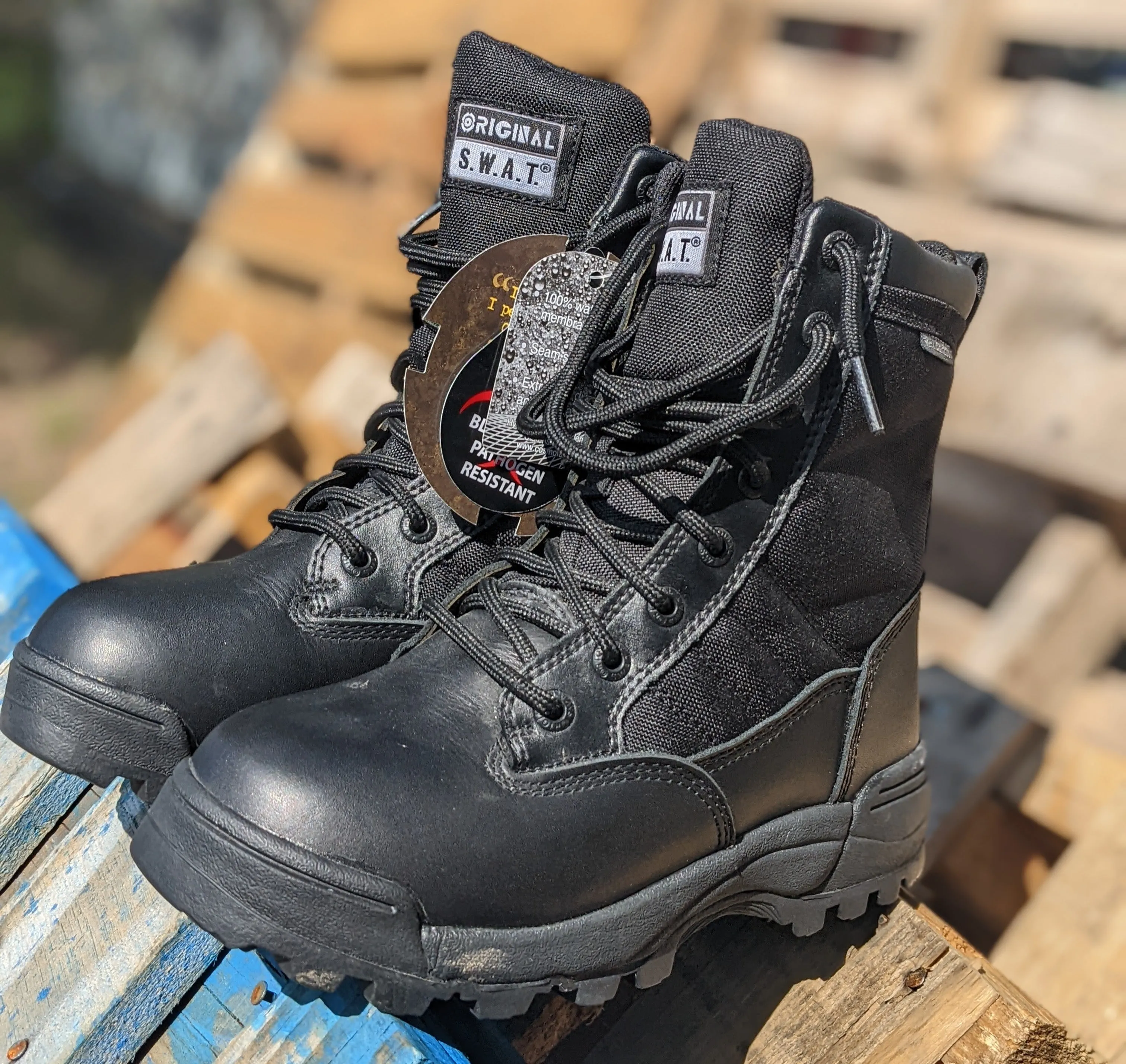 Original SWAT Classic 9" Waterproof Combat Boot Black