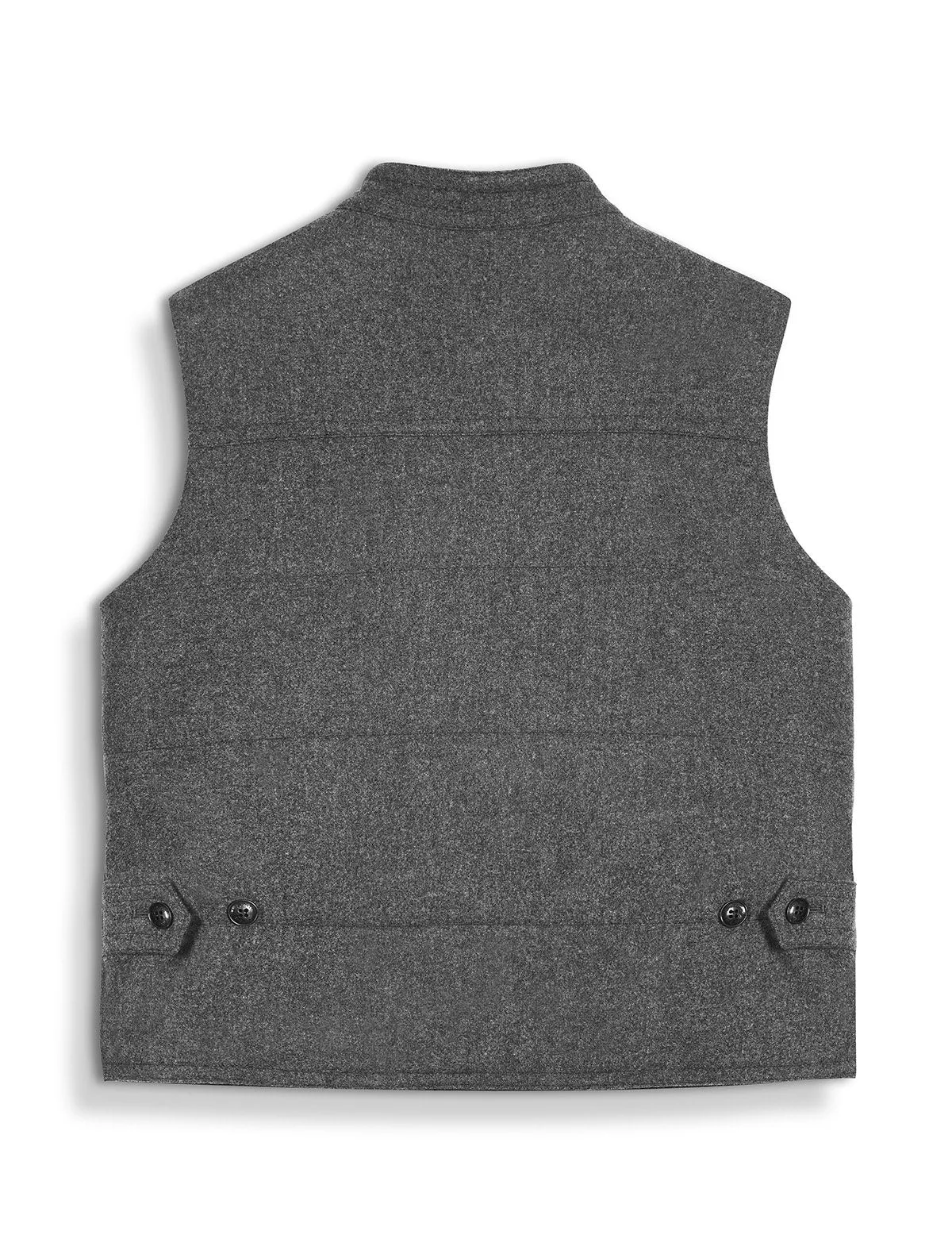 The Gilet in Grey Merino Wool