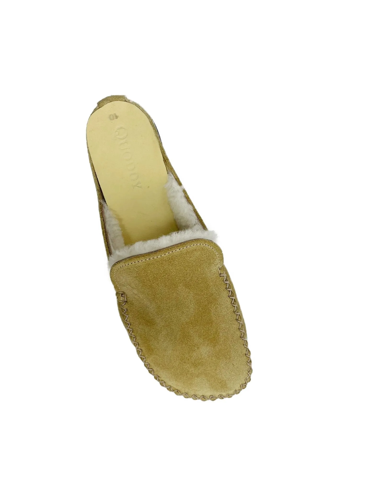 Women's Scuff ESQ Slipper: Sand Suede